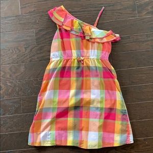 Gymboree plaid one shoulder dress